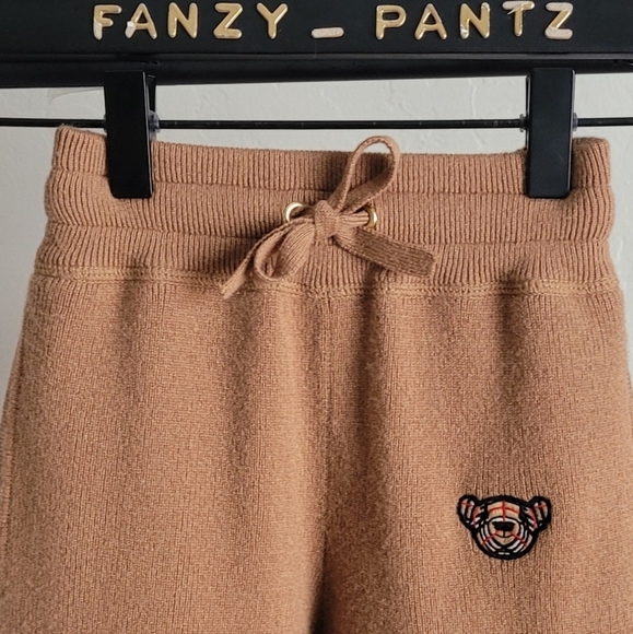 Burberry Cashmere Jogger Pants Thomas Bear Kid's Bottom - Picture 5 of 15